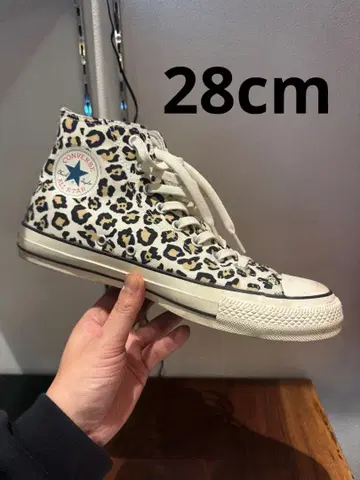 Converse 척테일러 레오파드 무늬 하이컷 스니커즈 28cm