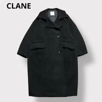 CLANE 숏 샤기 코쿤 오버코트 모헤어 혼방 롱