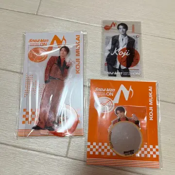 아크릴 스탠드 아크스타 SnowMan 무카이 코지 거울 스티커 ON