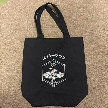 대에도 온천 이야기 한정판 콜라보 미키 토트백 블랙