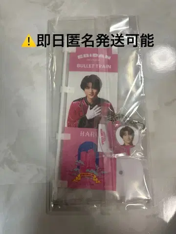 EBiDAN 초특급 하루 미니 깃발 미니 부채 참 키링 세트