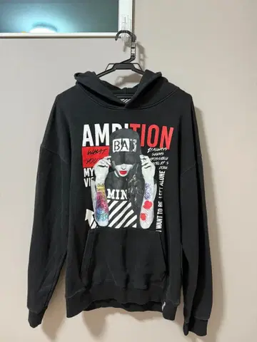 그래픽 프린트 M 사이즈 후드티