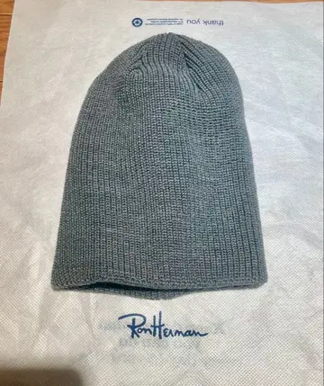 새상품 ronherman 론 헤르만 니트 모자 그레이