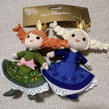 택 포함 새상품 봉제 인형 참 안나 판타지 스프링스 디즈니