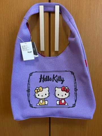 루트토트 토트백 여성용 산리오 원핸들 니트 키티