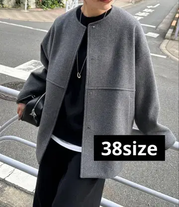 JOURNALSTANDARD 슈퍼 140 비버 노카라 숏코트