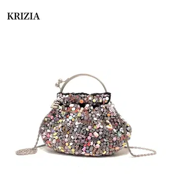 [ 새상품급 ] EVEX KRIZIA 크리치아/장식/가마구치 핸들/핸드백