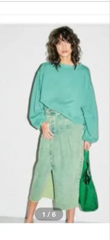 fray id 리메이크 데님 롱 스커트