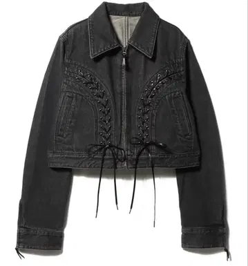 FETICO 레이스업 데님 블루종