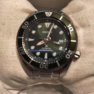 크리스마스 세일 SEIKO SBDA001 자동 와인딩 손목시계 그린