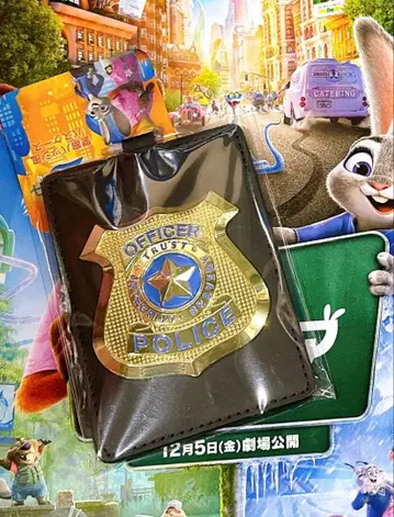 주토피아 경찰 배지풍 패스 케이스 닉 주디 TOHO 한정판 경찰 수첩