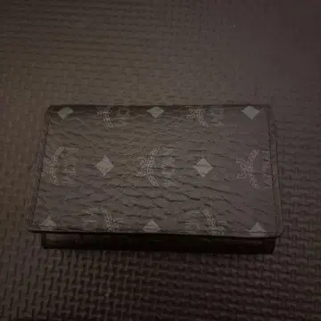 MCM 블랙 가죽 키케이스