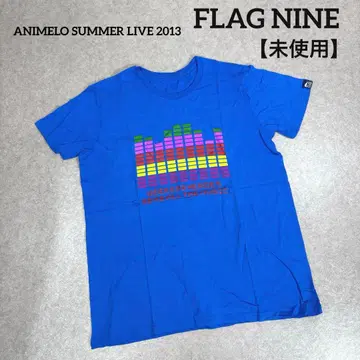 미사용 FLAG NINE 애니메이션 로 썸머 라이브 2013 티셔츠 블루