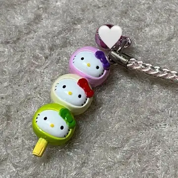 Hello Kitty 경단형 스트랩 교토 키티