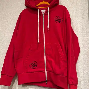 Jack bunny 빨간색 집업 후드티