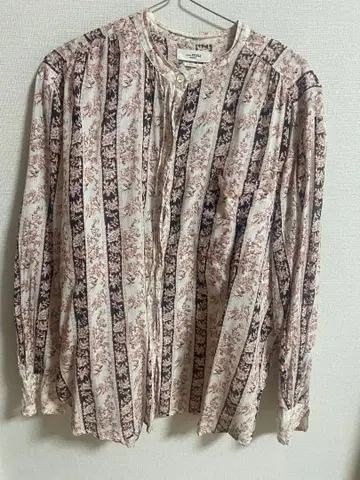 ISABEL MARANT 꽃무늬 스트라이프 긴팔 셔츠