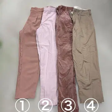 여성 팬츠 4개 세트