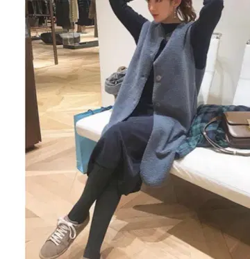 MACHATT 리버서블 에코 무스탕 베스트 롱베스트 보아