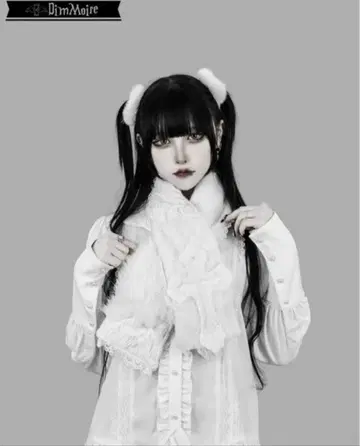 DimMoire [ 디무모아르 ] 십자가의 맹세 조각 머플러/White