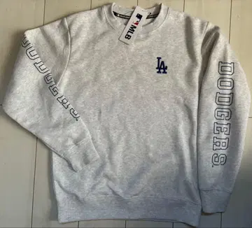 새상품 M 사이즈 MLB 다저스 속기모 소매 로고 트레이닝복 오트밀
