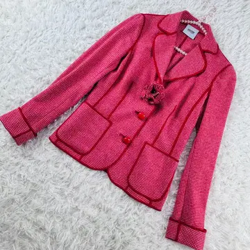 MOSCHINO 모스키노 하운드투스 체크 자켓