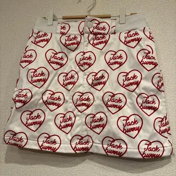 Jack bunny 하트 프린트 스커트