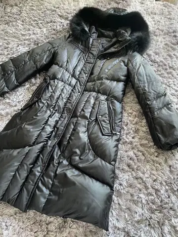 블랙 롱 다운 자켓