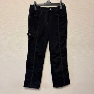 Munsingwear 블랙 스트레이트 팬츠 15호