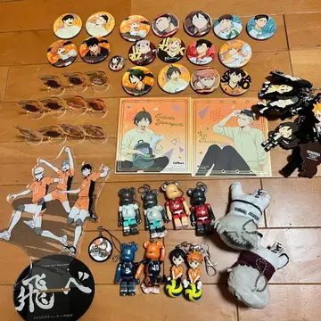 하이큐! 빅 아크릴 스탠드, 캔 배지 등 굿즈 세트