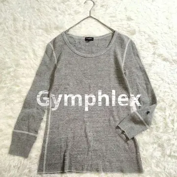 Gymphlex 서멀 티셔츠 긴팔 셔츠 와플 그레이 사이즈 12