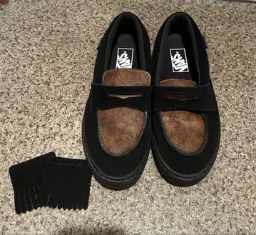 VANS 로퍼 블랙/브라운 26.5cm 반스