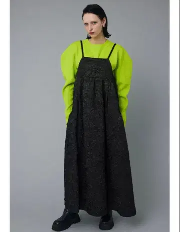 Herin.CYE 볼륨 자카드 원피스