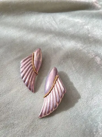 빈티지 멕시코 깃털형 귀찌 925 각인