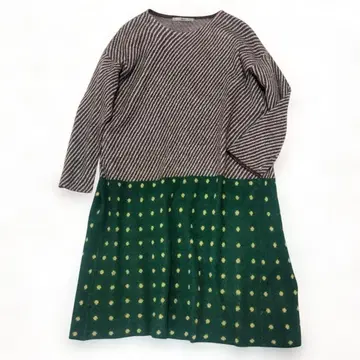 45R 플로트 더블 자카드 원피스 모 100% F