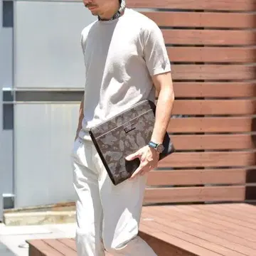 ZANELLATO [ 자네라토 ] 클러치백 ( 카모플라쥬 브라운 )