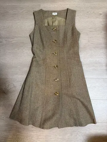 FOXEY 트위드 점퍼 스커트