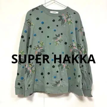 슈퍼 하카 SUPER HAKKA 플라워 도트 프린트 쭈리 트레이닝복