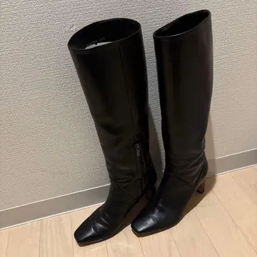 DIANA 다이애나 블랙 가죽 롱 부츠