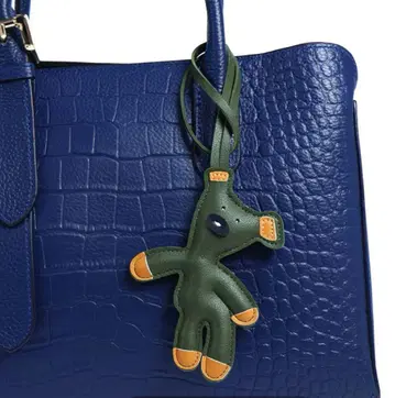 베어 백참 곰 모양 가죽 키링 브라운 6종 세트