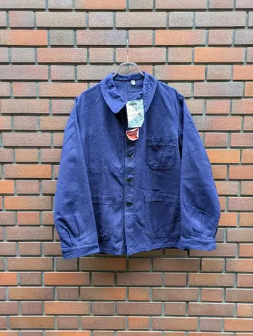 60년대 프랑스 코튼 트윌 자켓 데드스탁 종이 택 44 사이즈