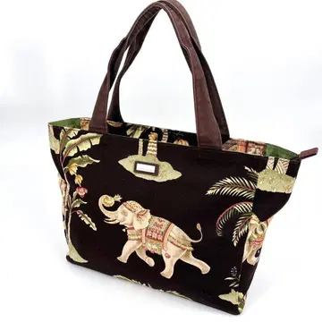 [ 새상품급 ] 짐 톰슨 코끼리 패턴 프린트 토트백 대용량 캔버스 소재