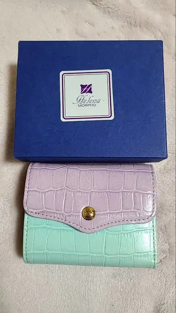 Helena 지갑 헤레나 천연 가죽 가죽 바이컬러