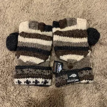 장갑 미튼&핑거리스 에베레스트 디자인 울 100%