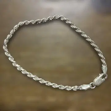 실버 925 트위스트 체인 팔찌