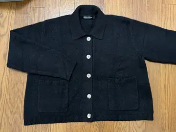 muzuiroind 미즈이로 인드 숏 가디건 블랙 울 니트