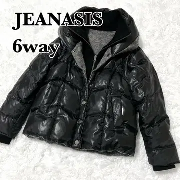 JEANASIS 지나시스 숏 기장 다운 자켓 블랙 6way 여배우 옷깃