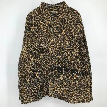 쿠티 셔츠 자켓 XL 레오파드 코듀로이