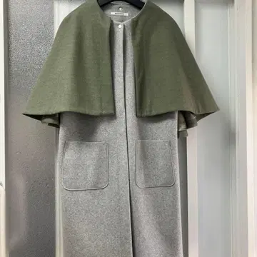 타임세일 새상품급 radiate 울 혼방 케이프 스타일 롱 코트 야마다야