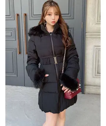 RESEXXY 후드 부착 다운 코트 [ S ]