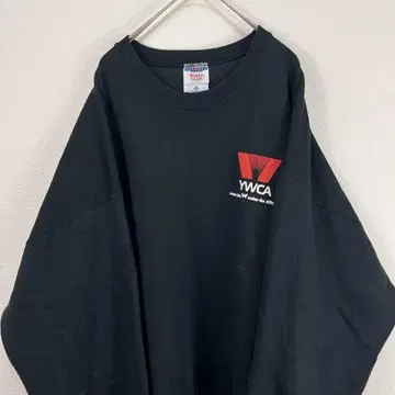 USA 제조 90s jerzees ywca 맨투맨 블랙